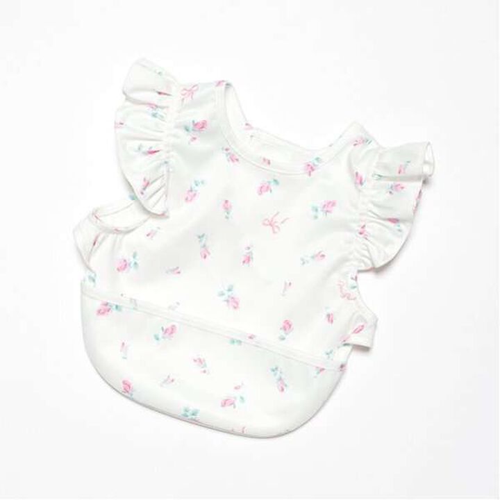 Rosebud Pattern Feeding Bib,Light pink, medium image number 13