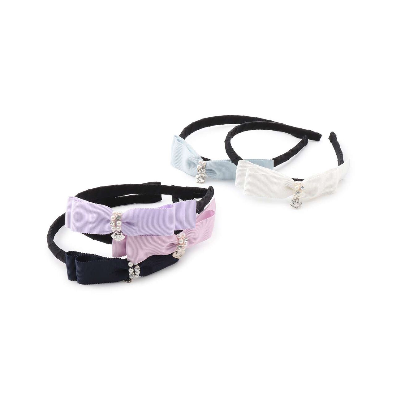 Ribbon Headband,Off white, large image number 5