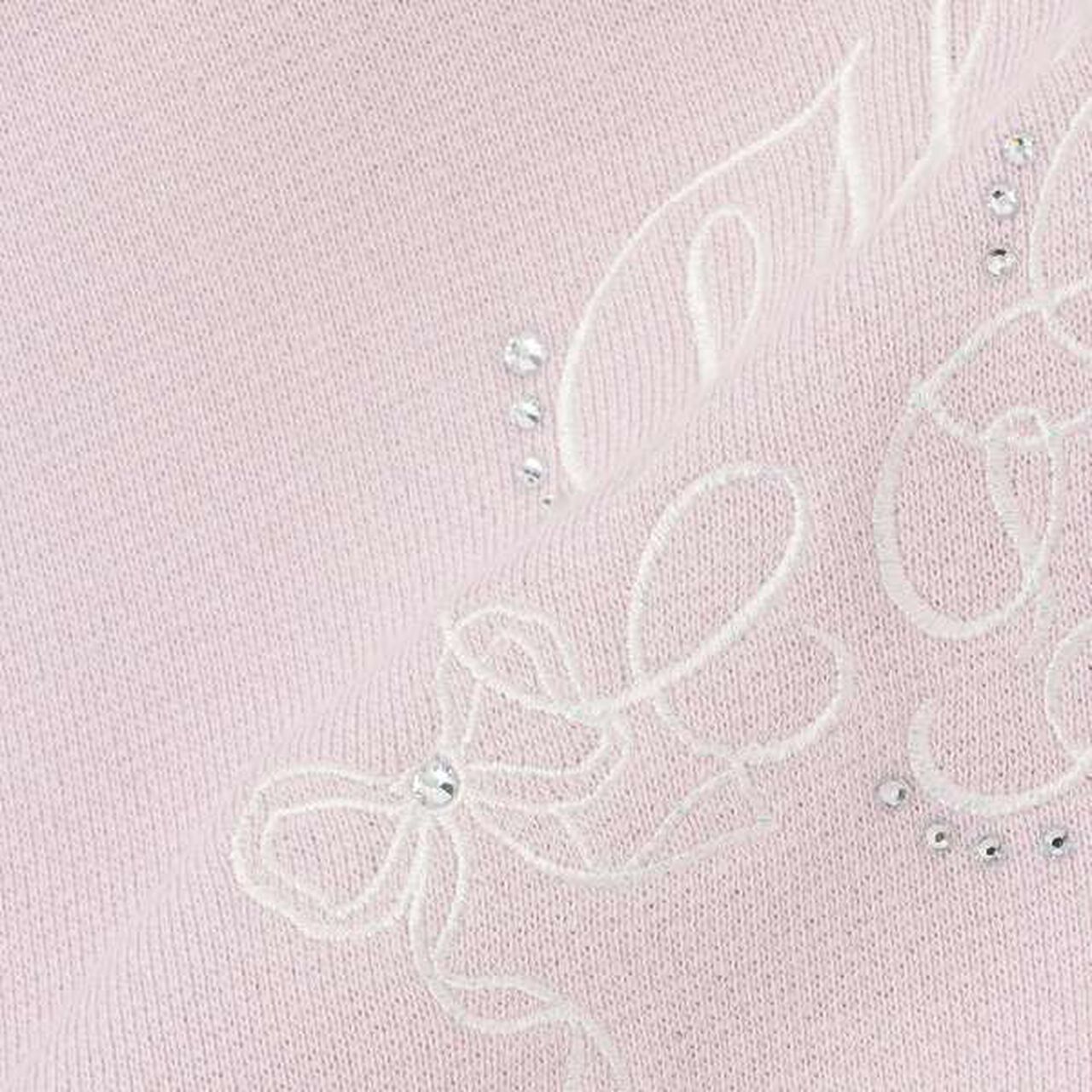 Tulle Frill Sweatshirt,Off white, large image number 8