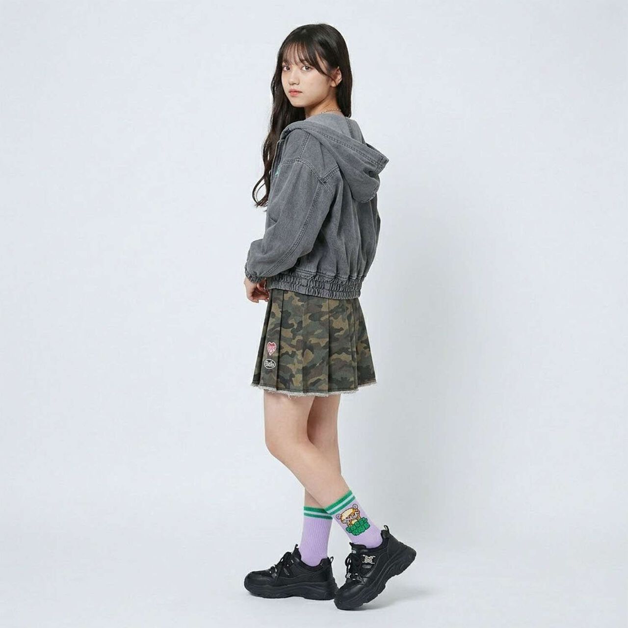 [Angel Blue] Mr. Nakamura Parka Socks,Light pink, large image number 5