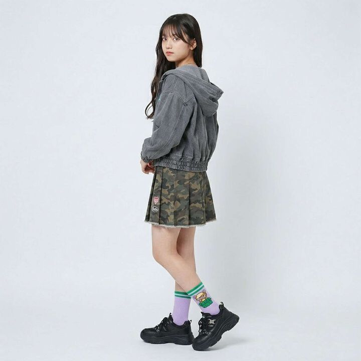 [Angel Blue] Mr. Nakamura Parka Socks,Light pink, medium image number 5