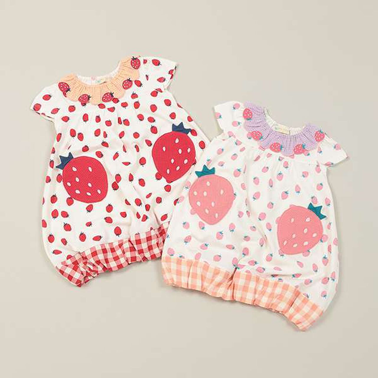 Strawberry One-Piece Dress,Pink, large image number 8