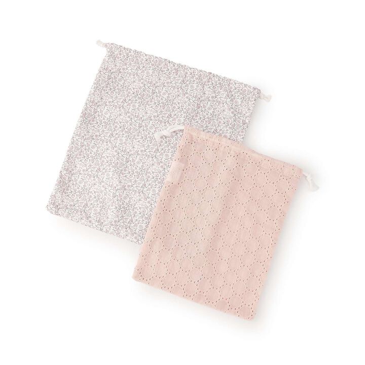 GIRLS Drawstring Pouch 2-Piece Set,Light pink, medium image number 1