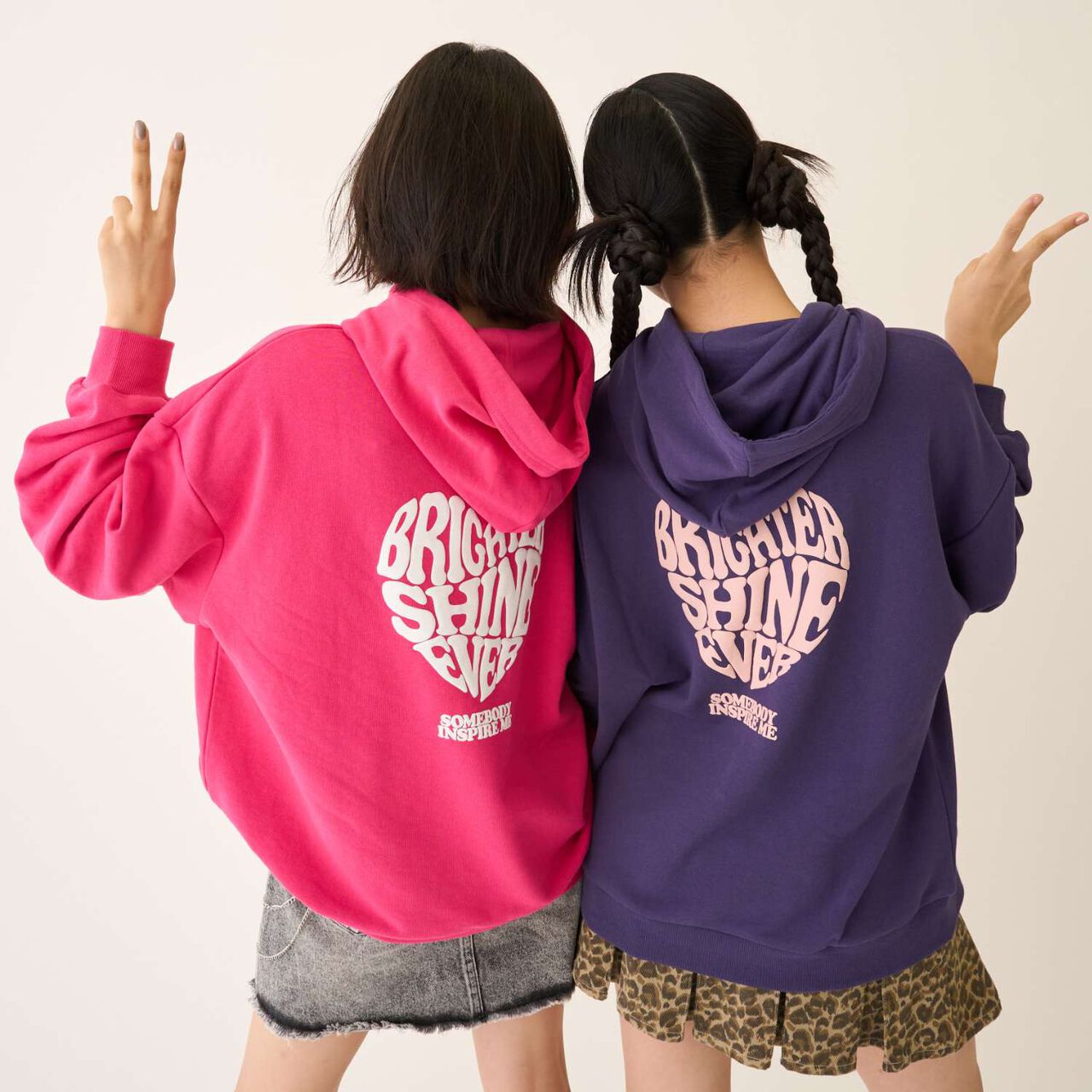 [Seconds Cute Top] LTXC Puffy Heart Loose Parka,Black, large image number 12