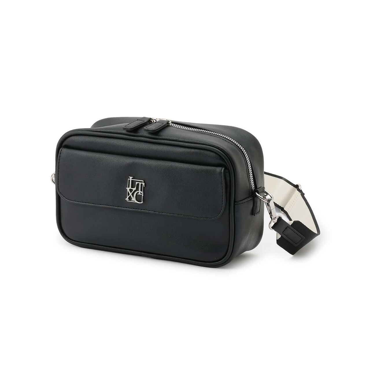 [LTXC] Jacquard Tape Flap Shoulder Bag,Ivory, large image number 5