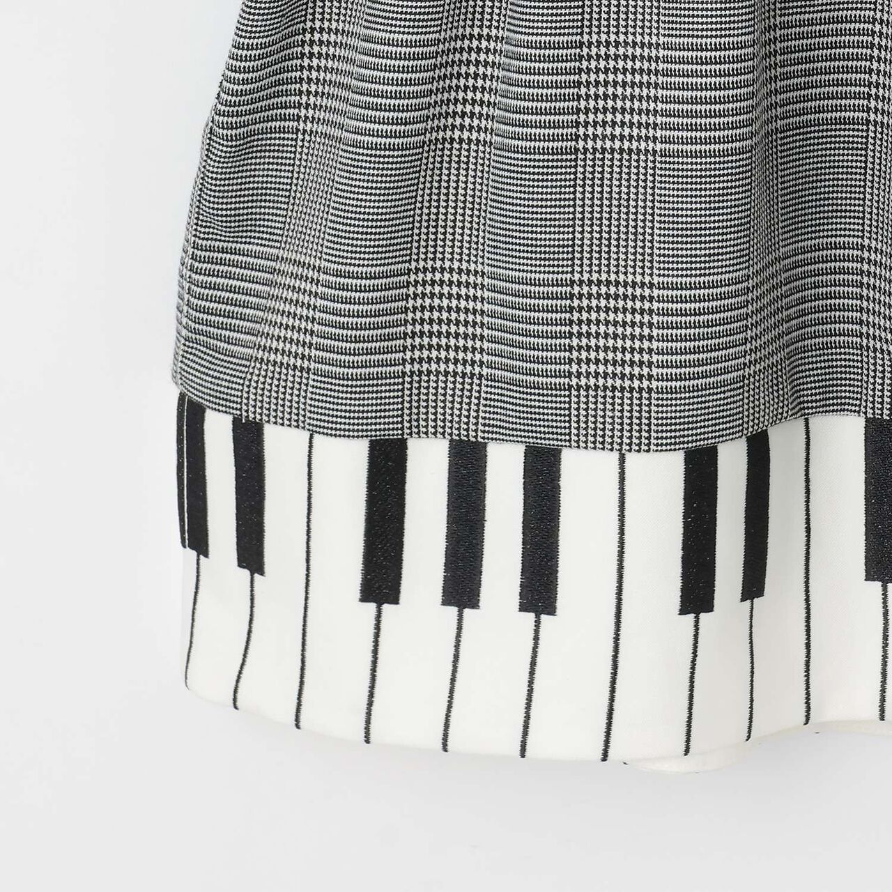 Piano One-Piece Dress & Bloomers Set,Black, large image number 5