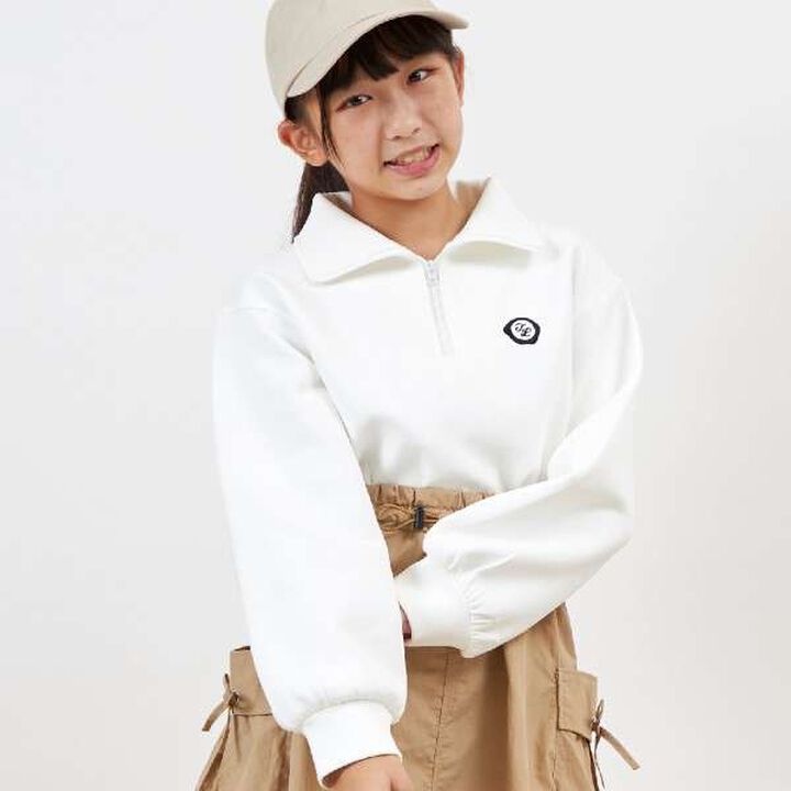 Troislapins Half-Zip Docking Cargo One-Piece Dress (140-160),Beige, medium image number 5