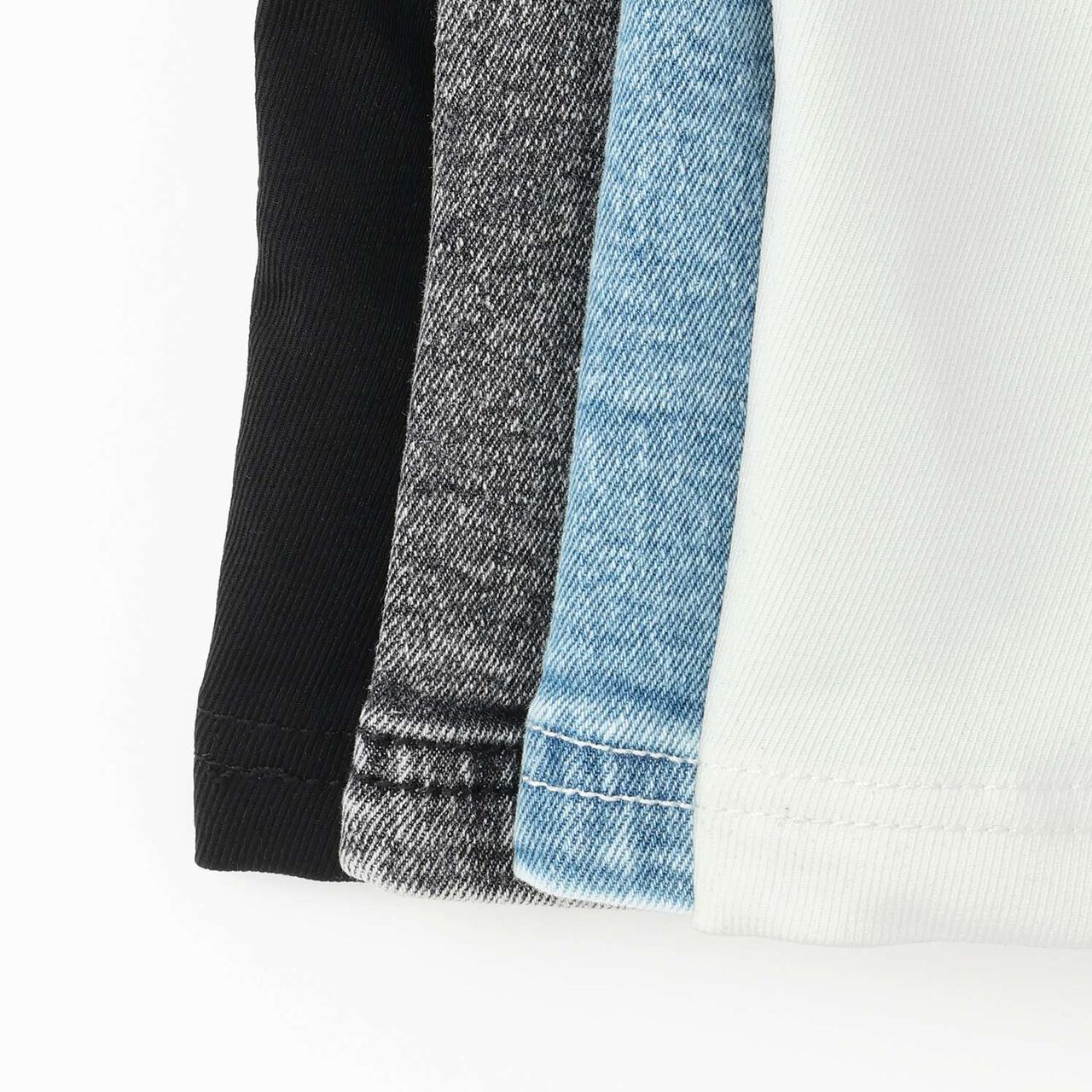 Line Stretch A-Line Skirt,Sax blue, large image number 5