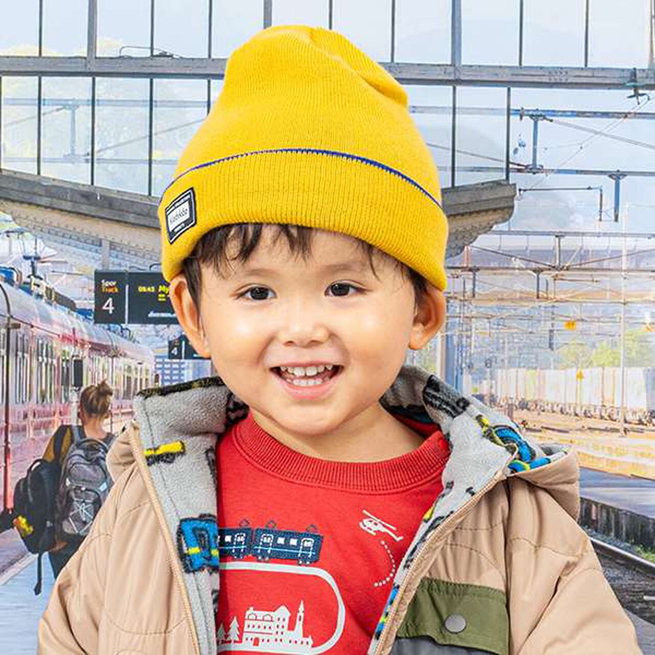 Train JQ Reversible Beanie,Blue, large image number 6