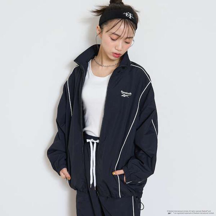 [Reebok] Nylon Bomber Jacket,Off white, medium image number 12