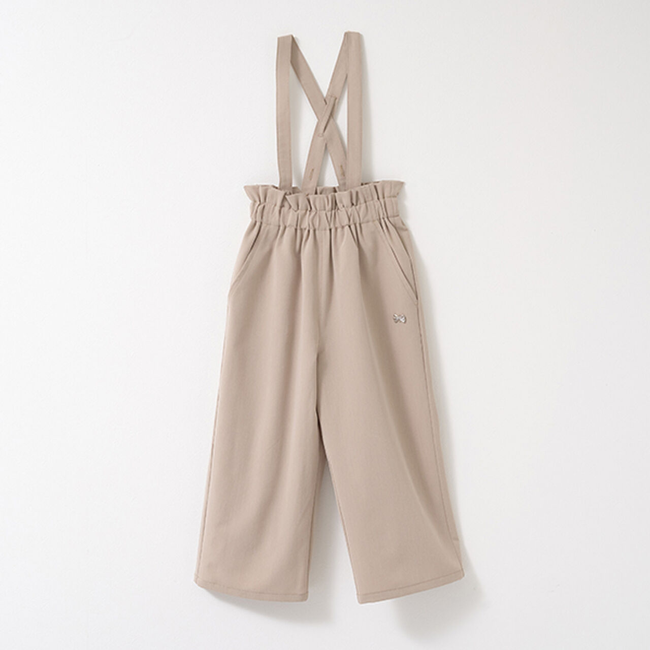 Relaxed Pants with Removable Suspenders,Beige, large image number 12