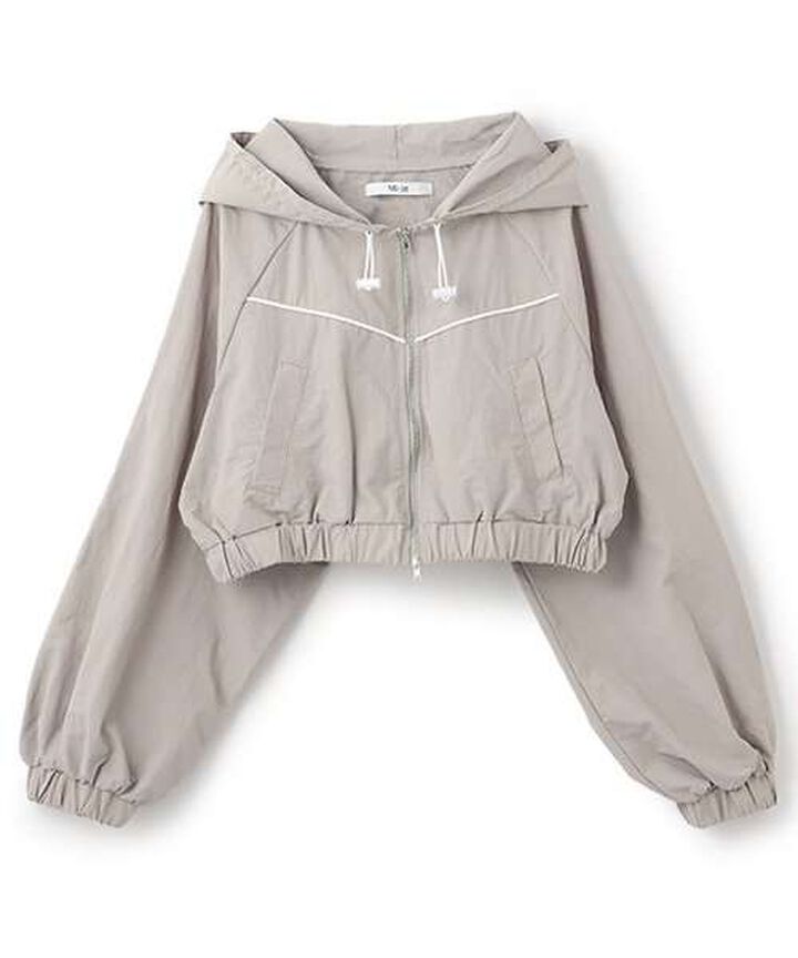 Nylon Zip Parka,Khaki, medium image number 8