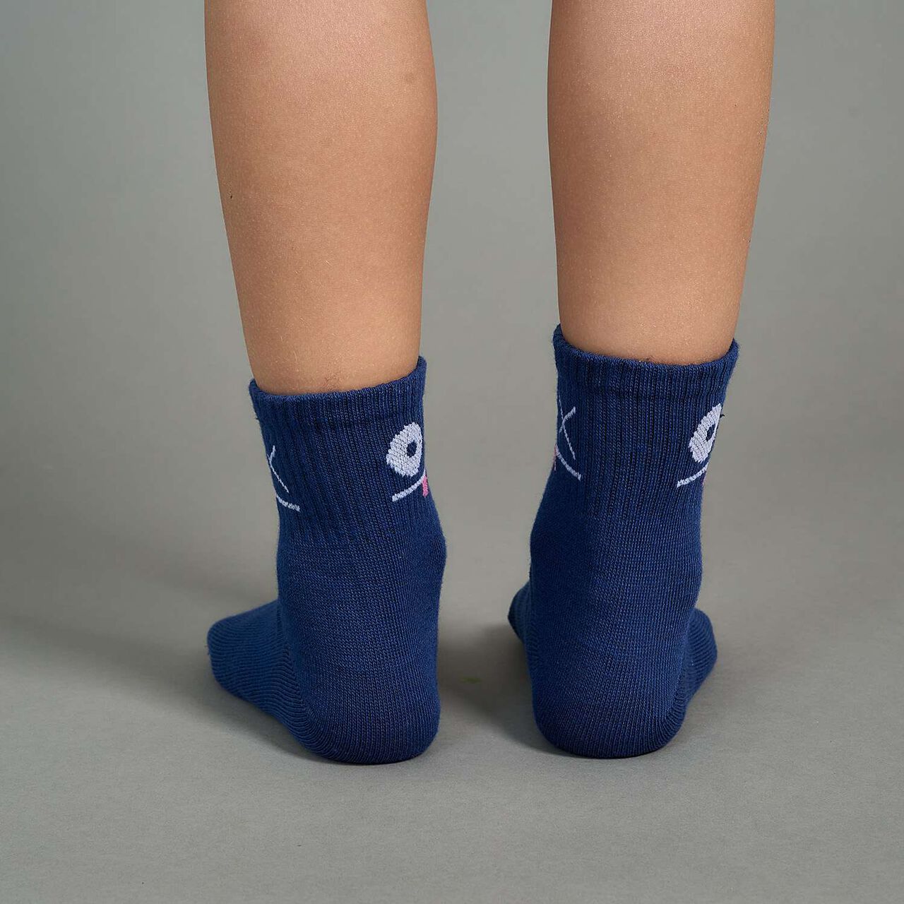 Funny Face Crew Socks,Yellow, large image number 23