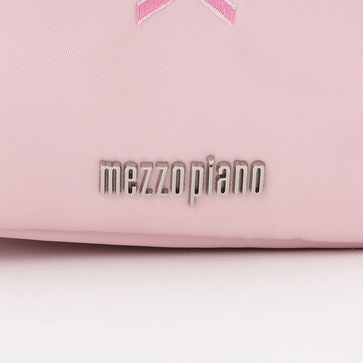 Ribbon Embroidered Backpack, Approx. 8L [Water-Repellent Finish],Light pink, medium image number 4