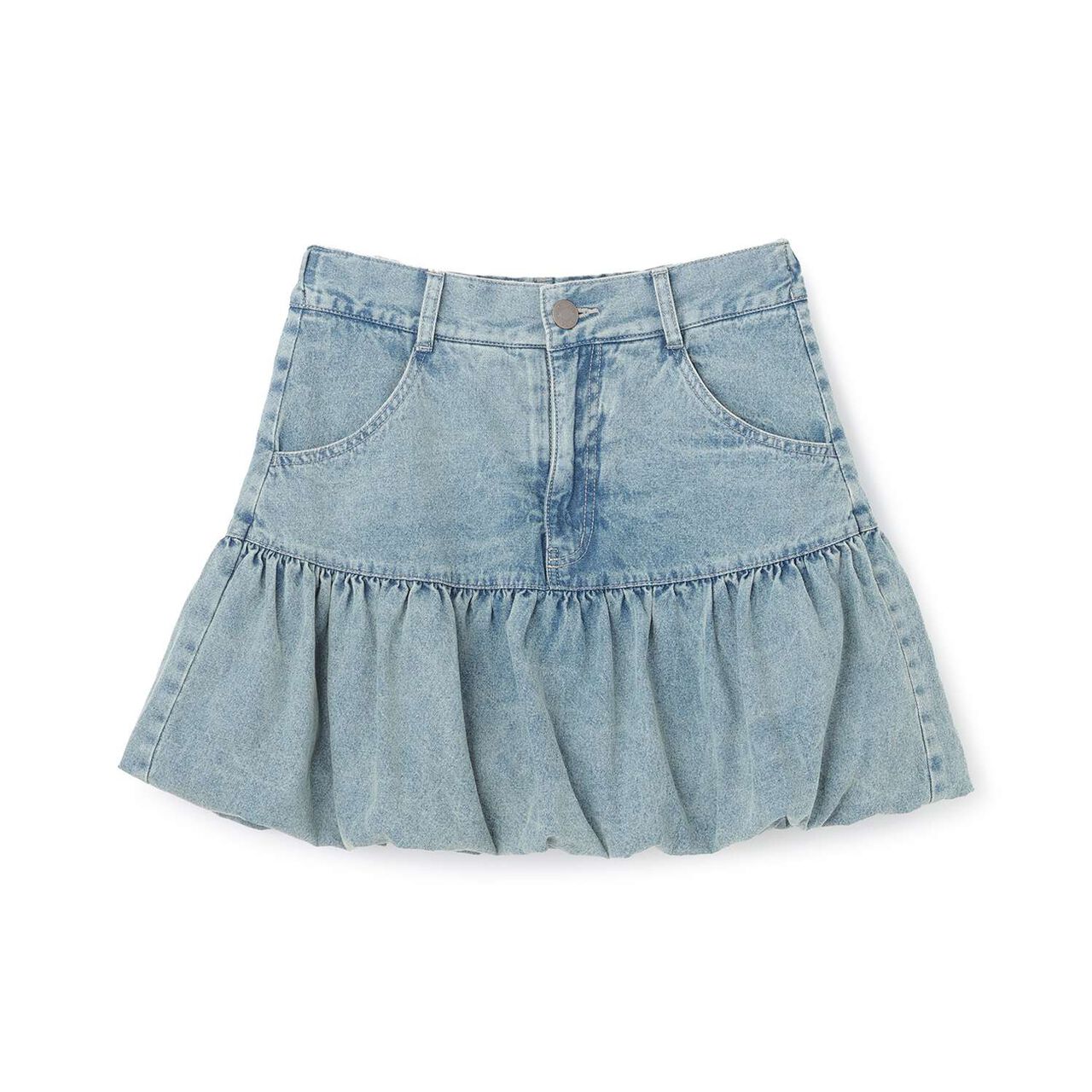 [LTXC] Denim Balloon Skirt,Gray, large image number 6