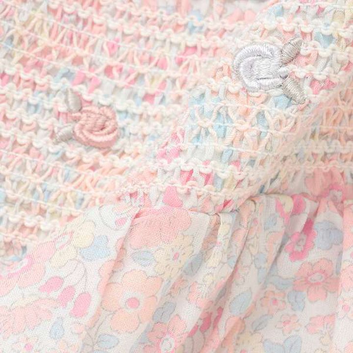 [Link] Smocked One-Piece Dress,Light gray, medium image number 9