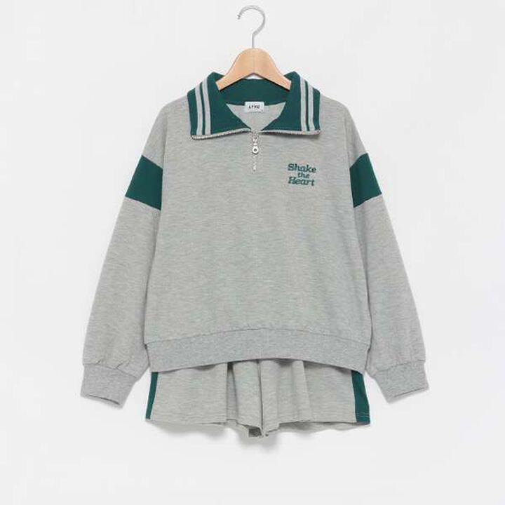 LTXC - Half-Zip Long Sleeve Set,Top gray, medium image number 8