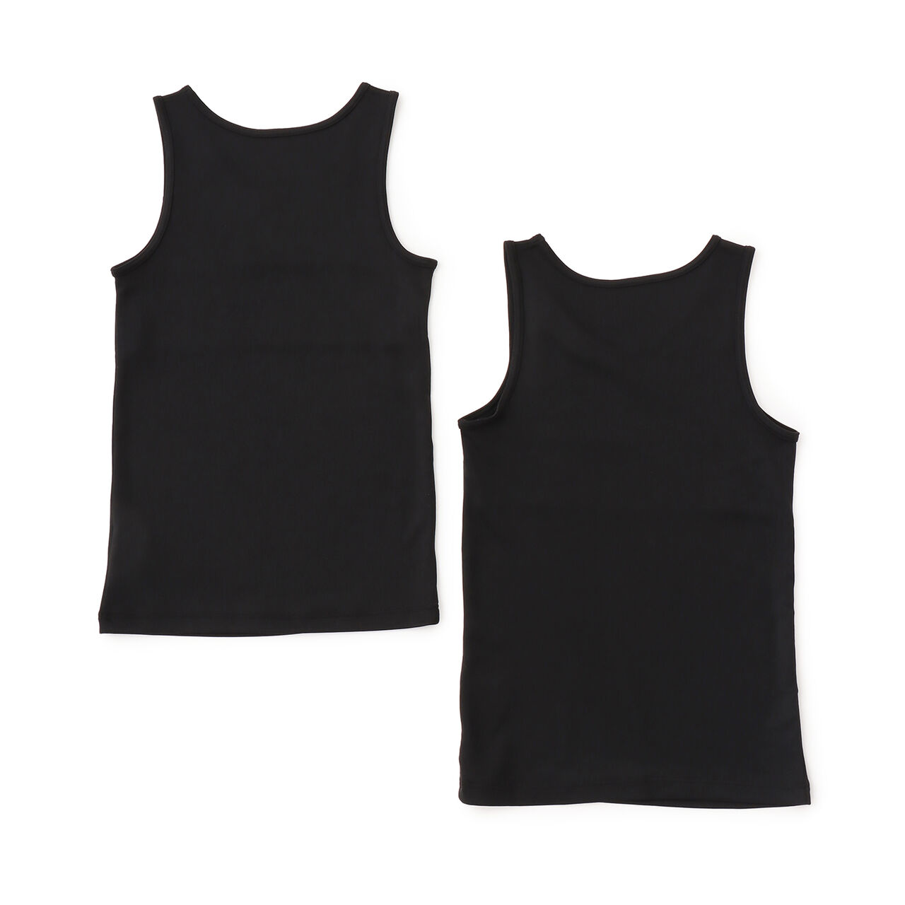 2-Pack Double Layer Tank Tops,Black, large image number 1