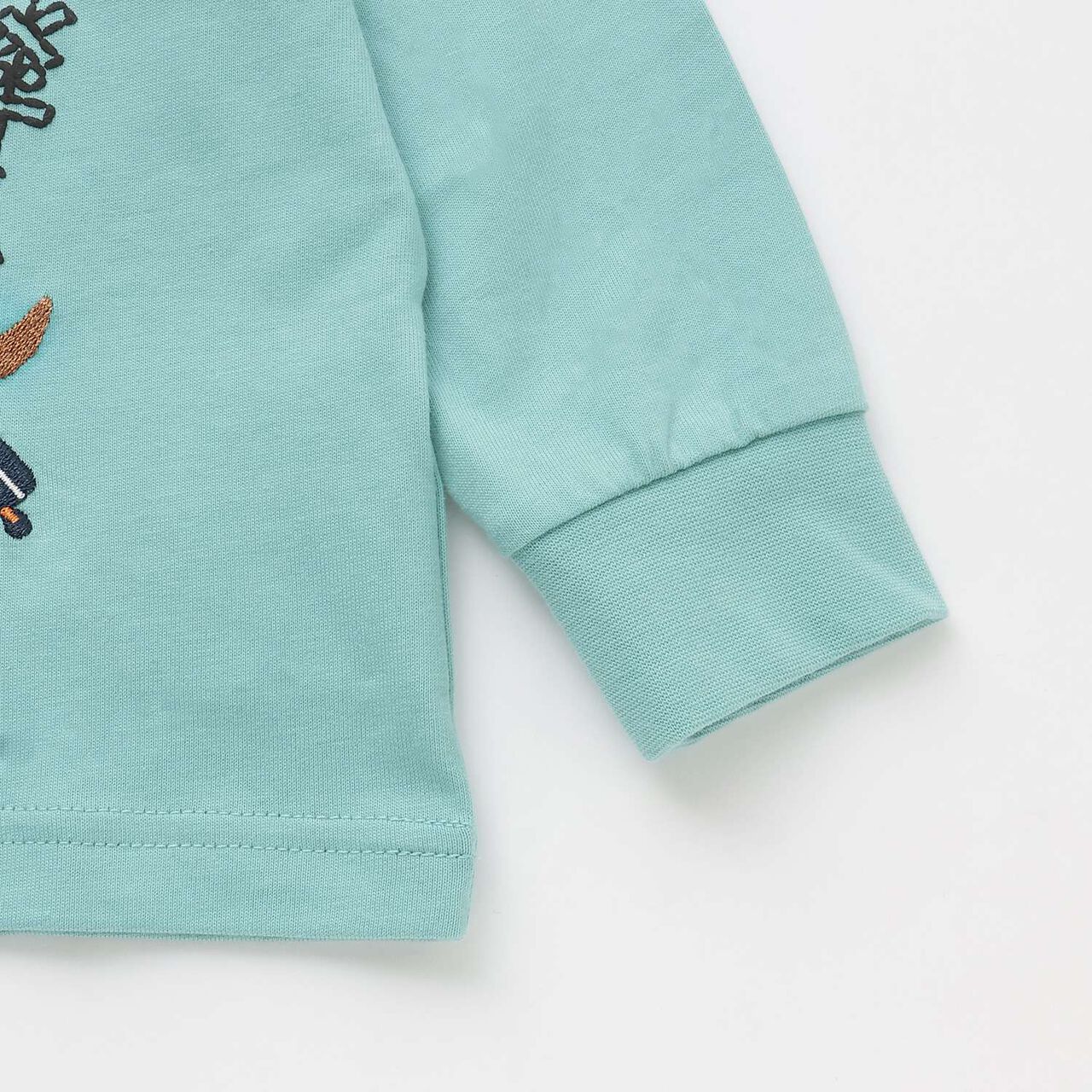 [Restock] Travel Dinosaur Long-Sleeve T-Shirt,Milky white, large image number 5