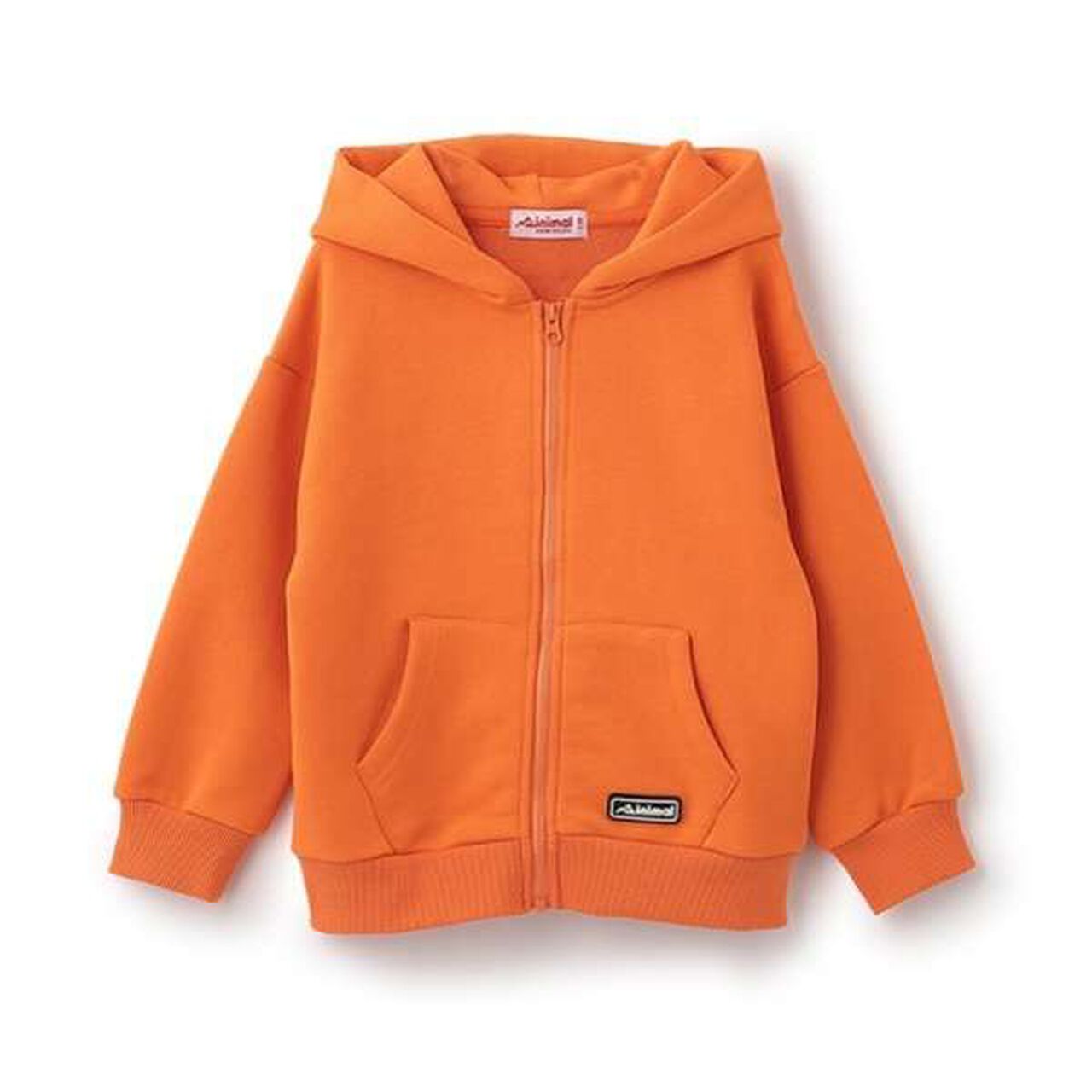 Anti-Stain Finish Silicone Patch Zip-Up Parka,Black, large image number 2