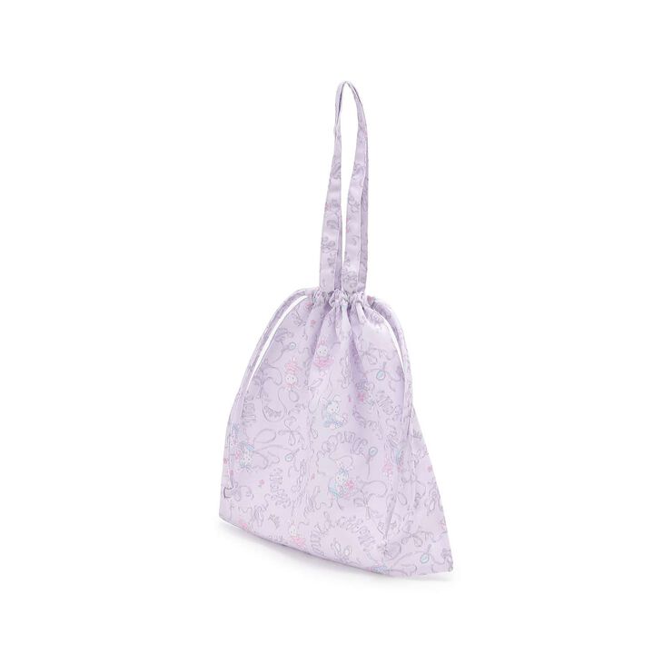 Ballet Bunny Print Mesh Change Pouch,Lavender, medium image number 2