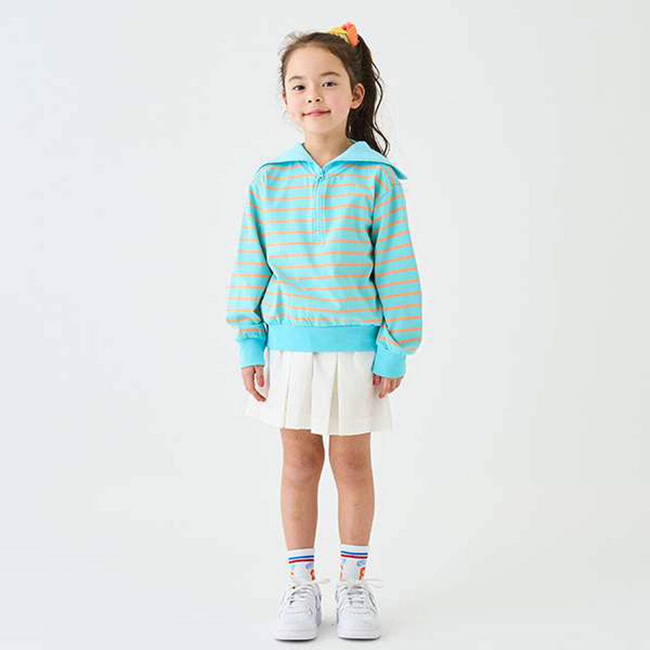 Sailor Collar Pullover,Turquoise, large image number 18