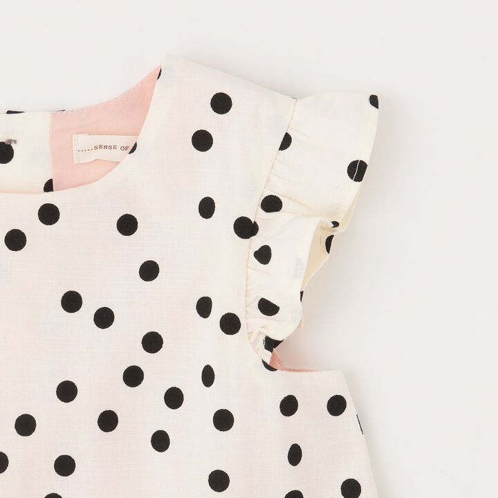 Dot Balloon Tunic,Pearl white, medium image number 3