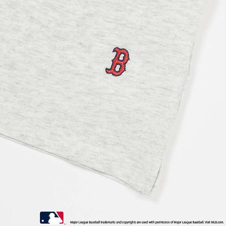 [MLB] Logo Embroidery T-Shirt,Smoke white, medium image number 8