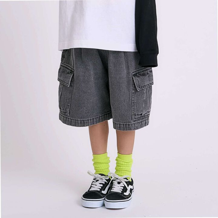 Denim Half Pants,, medium