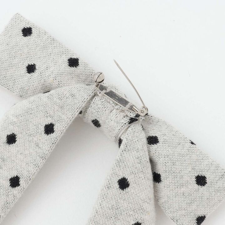 Dot Jacquard Jacket (with Ribbon Brooch),Black, medium image number 9