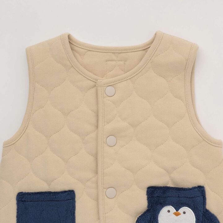 Penguin Pocket Vest,Beige, medium image number 2