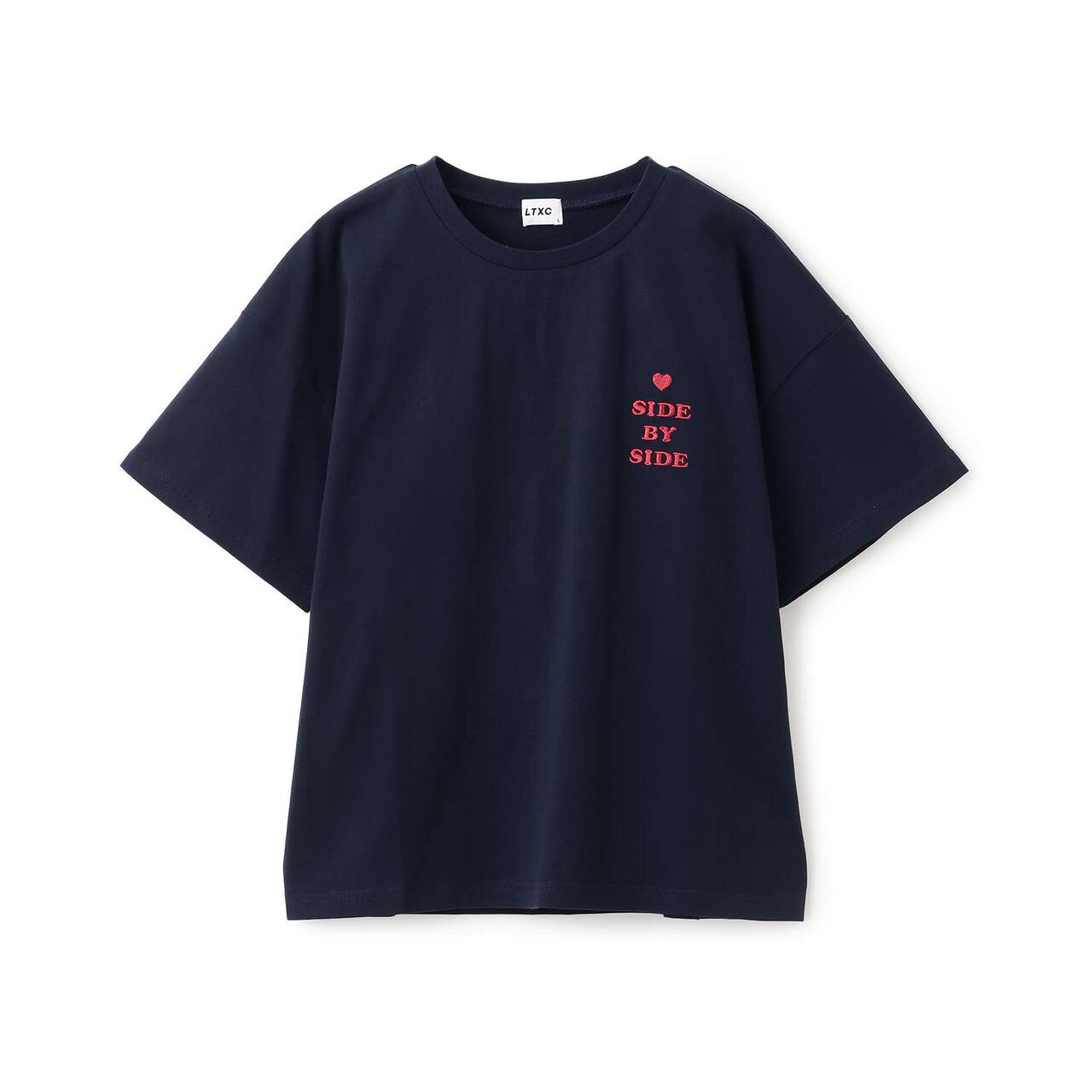 [瞬間可愛上衣] [GOOD PRICE] [LTXC/棉100%] 立體泡泡背心愛心標誌短袖T恤,海軍藍, large image number 21