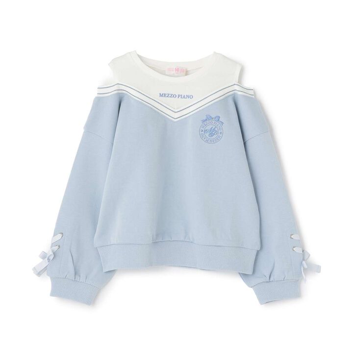[Popular Item Restocked] [Not Available at Physical Stores] Layered Style Shoulder Opening Sweatshirt,, medium