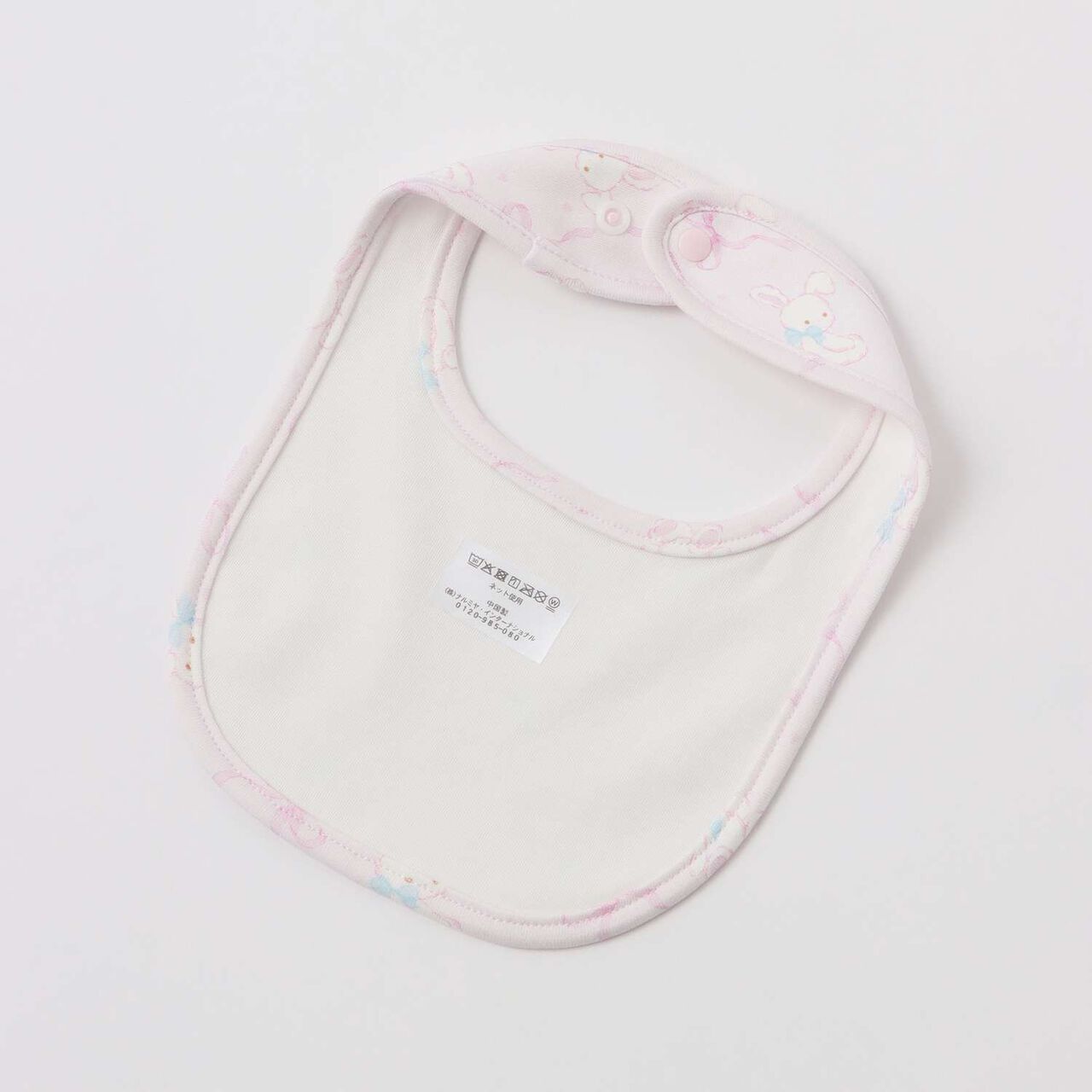 [Box Included] Rabbit Ribbon Pattern 2WAY All-in-One & Bib Set,Off white, large image number 13