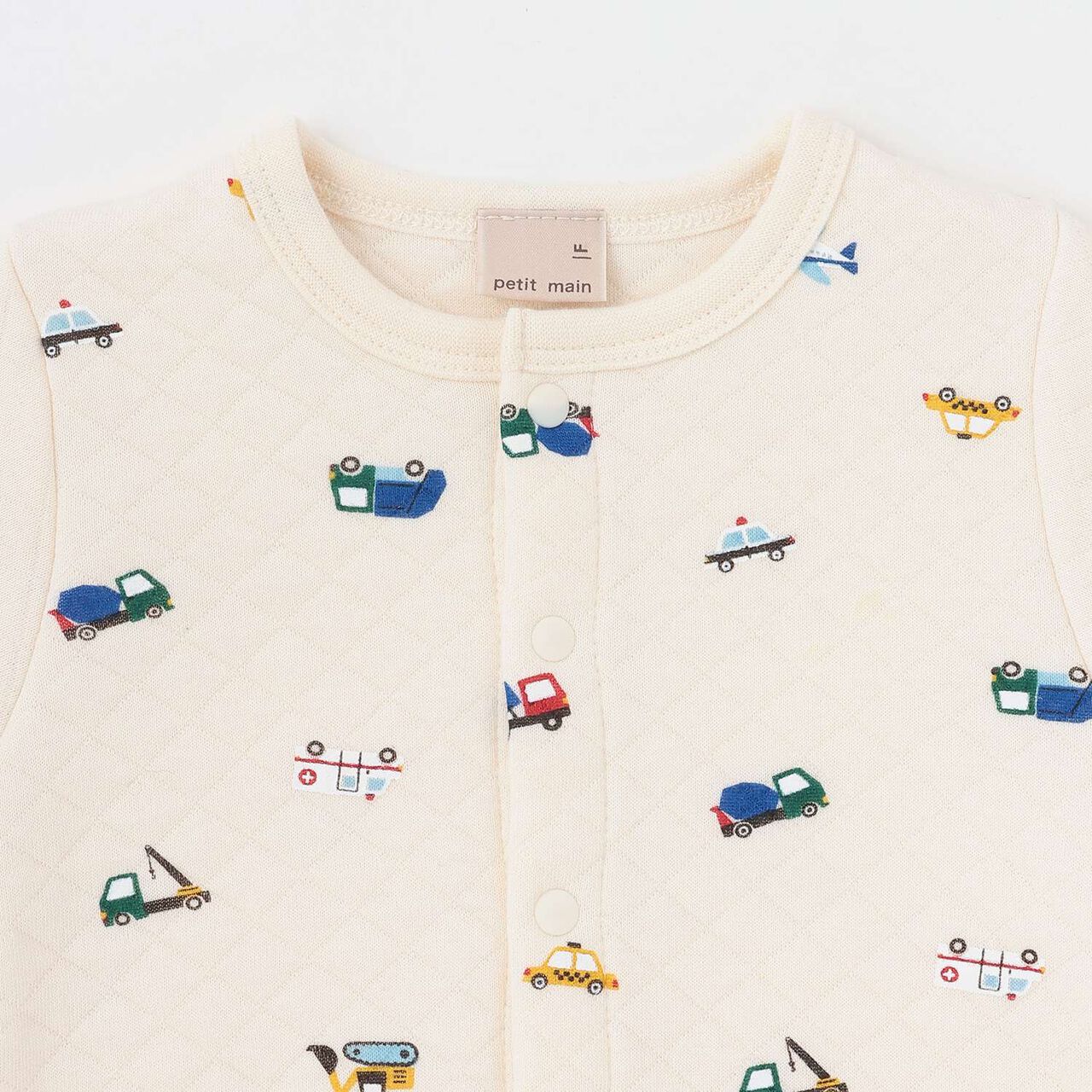 Quilted Car Pattern 2 WAY All-in-One,Off white, large image number 3