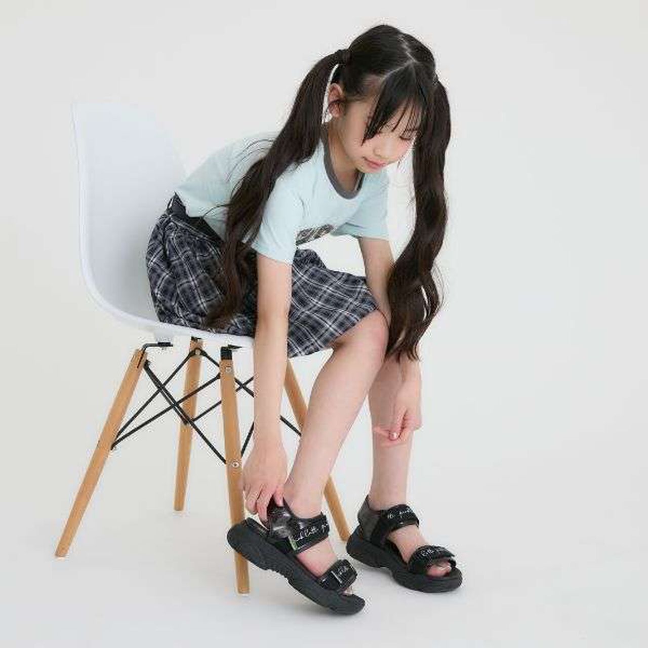 Double Strap Sandals,White, large image number 11