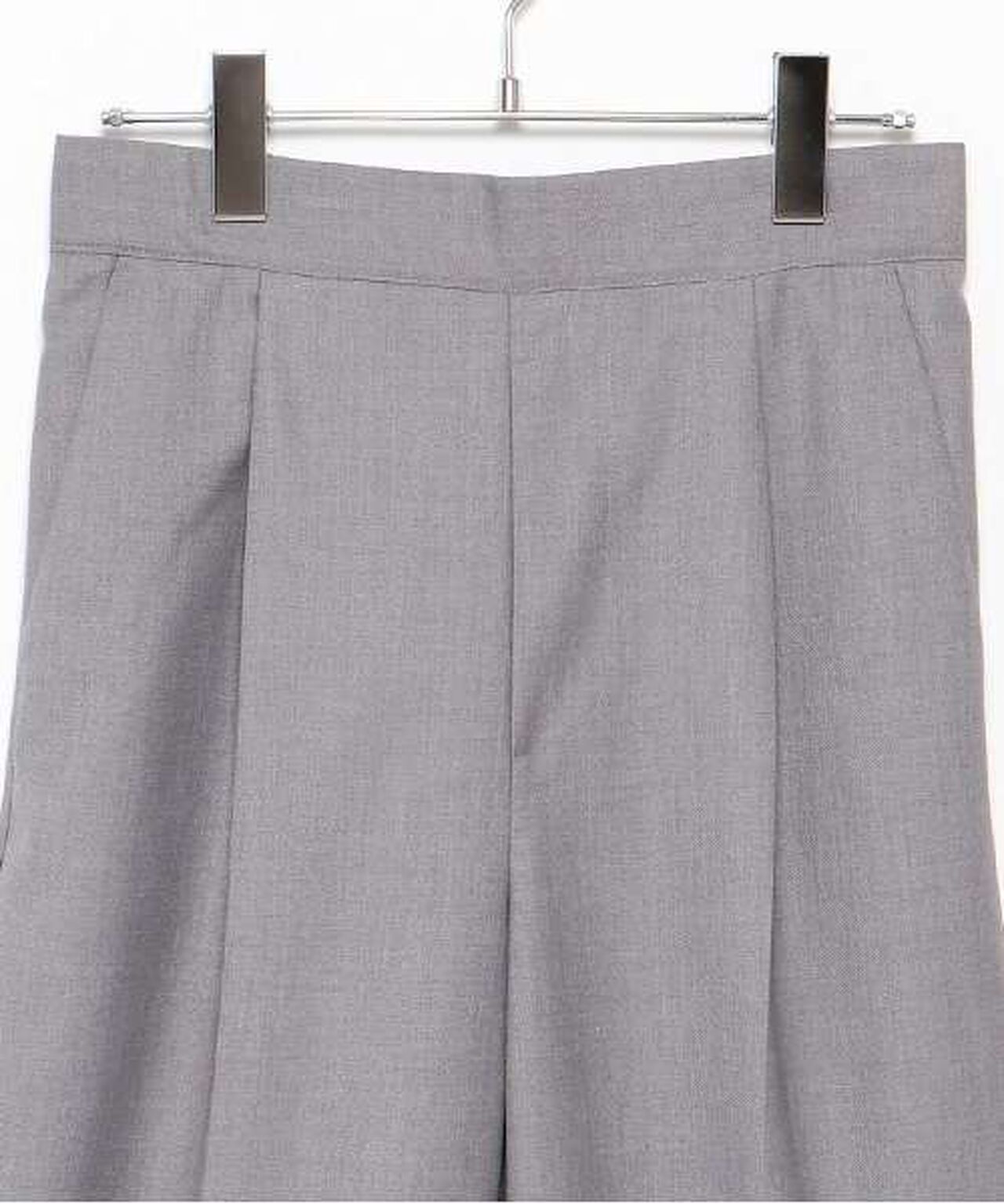 Semi-Wide Tuck Pants,Black, large image number 12