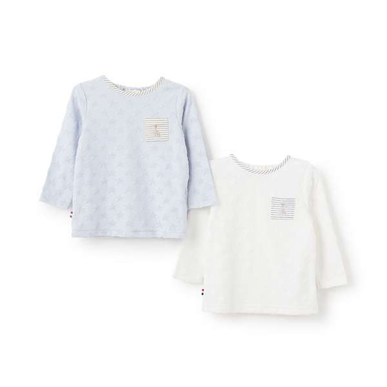 Star Jacquard Long-Sleeve T-Shirt,Blue, large image number 6