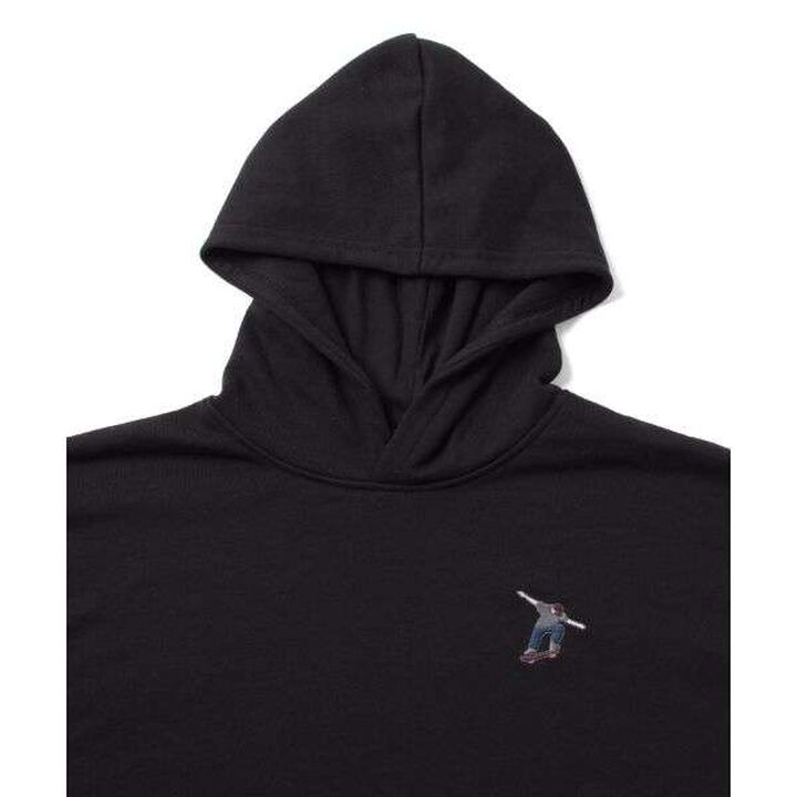 Fleece Skater Embroidery Big Parka,Milky white, medium image number 2