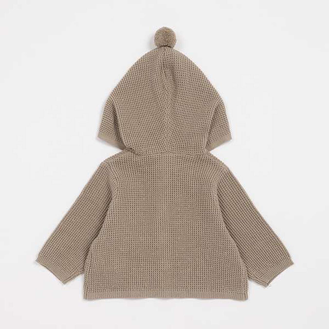 Hooded Cardigan,Light green, large image number 7