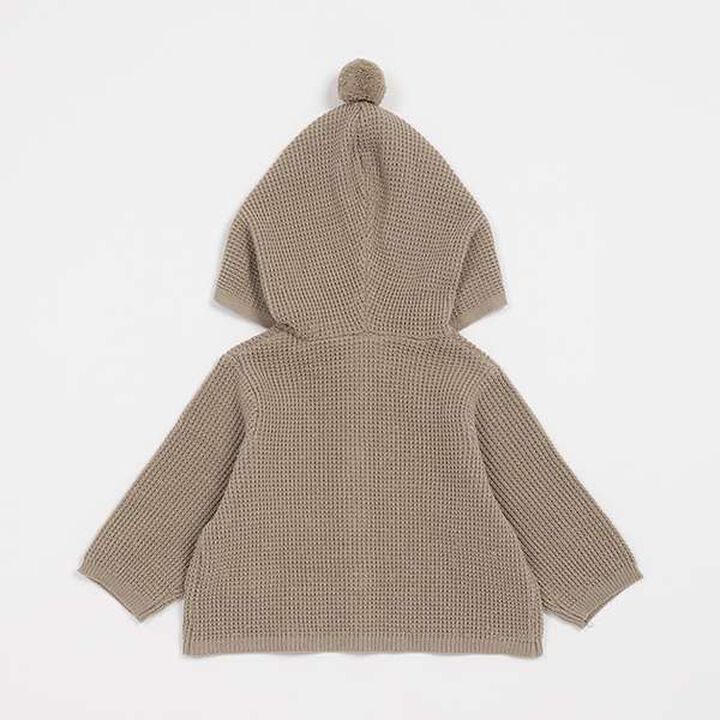 Hooded Cardigan,Light green, medium image number 7