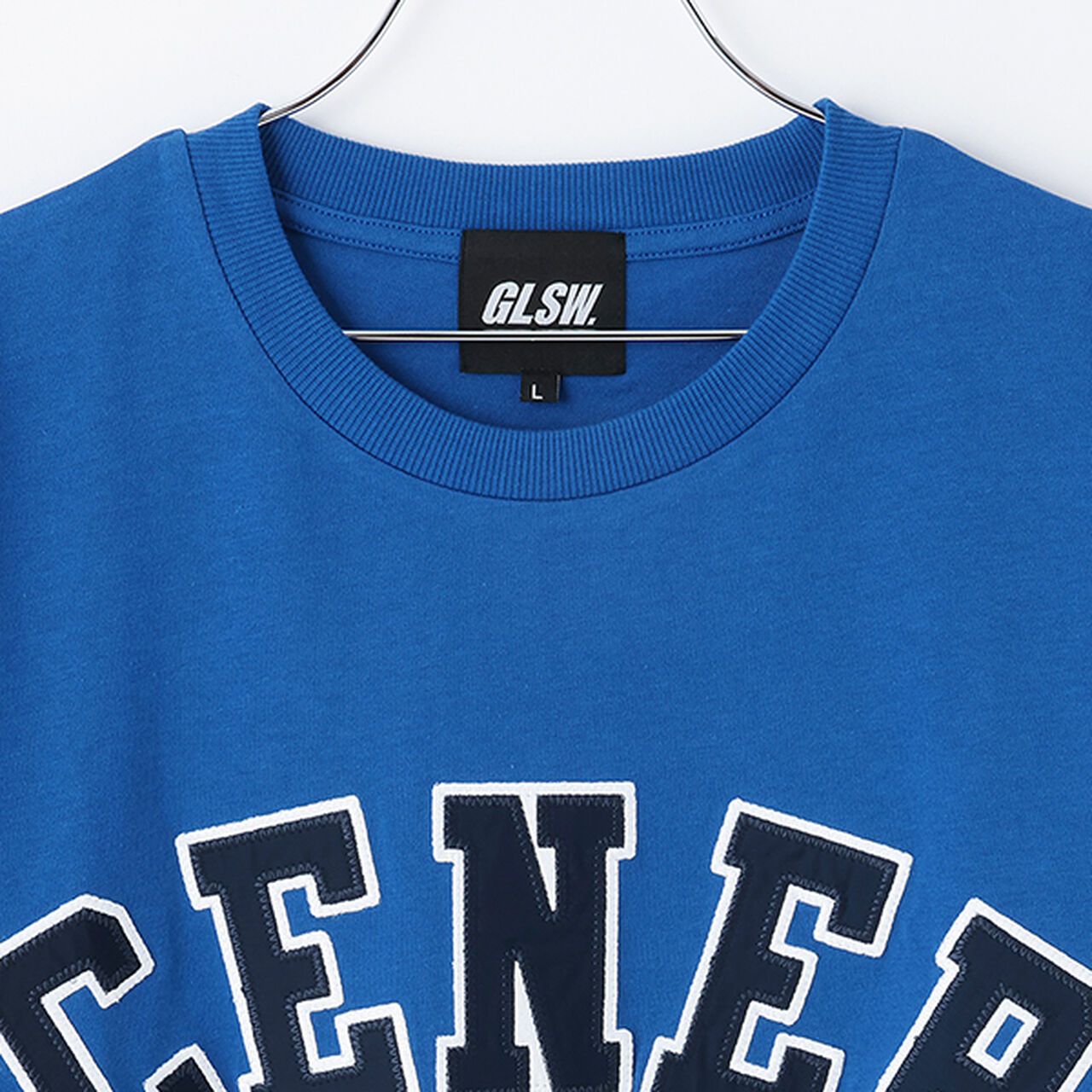 [GLSW.] Cool Touch High Cool Cotton Arch Logo Appliqué Embroidery Short Sleeve T-Shirt,Black, large image number 4