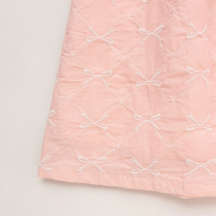 緞帶刺繡拼接上衣,黑色, medium image number 13