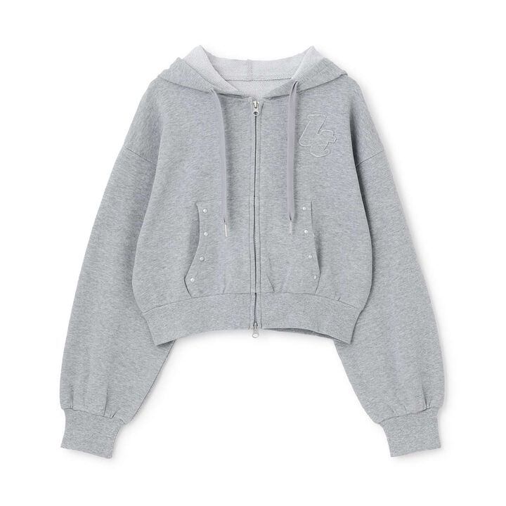 [LTXC/100% Cotton/Set Available] Studded Zip Parka,Black, medium image number 8