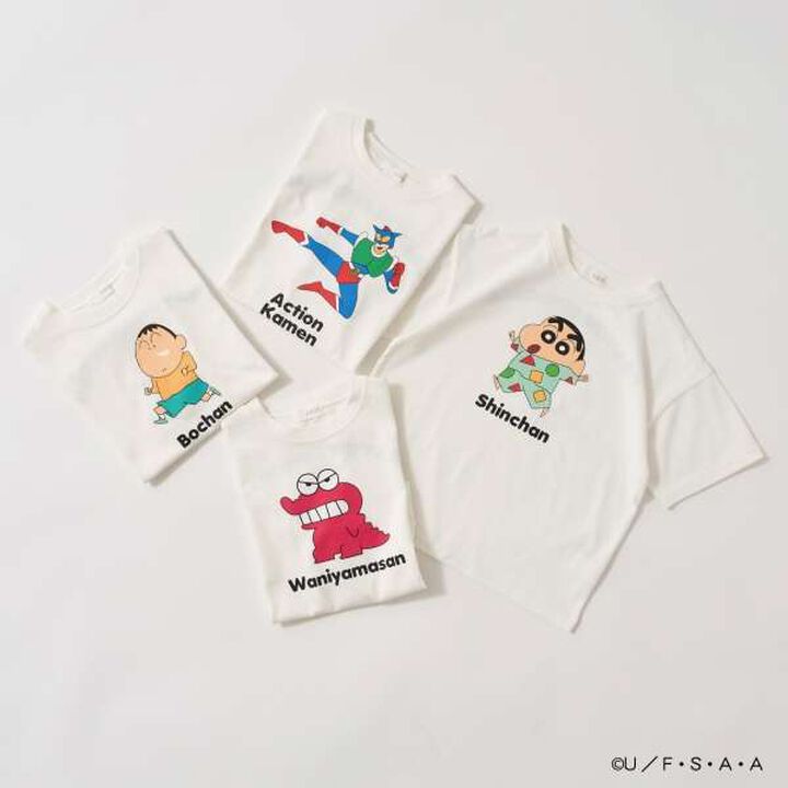 Crayon Shin-chan Comfortable Jersey Assorted Print T-Shirt,Emerald green, medium image number 1