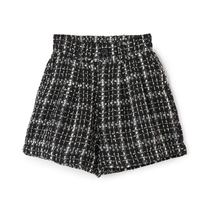 Adult-Style Holiday Tweed Short Pants,White, medium image number 4