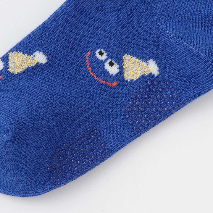 Face Pattern Crew Socks,Yellow, medium image number 2