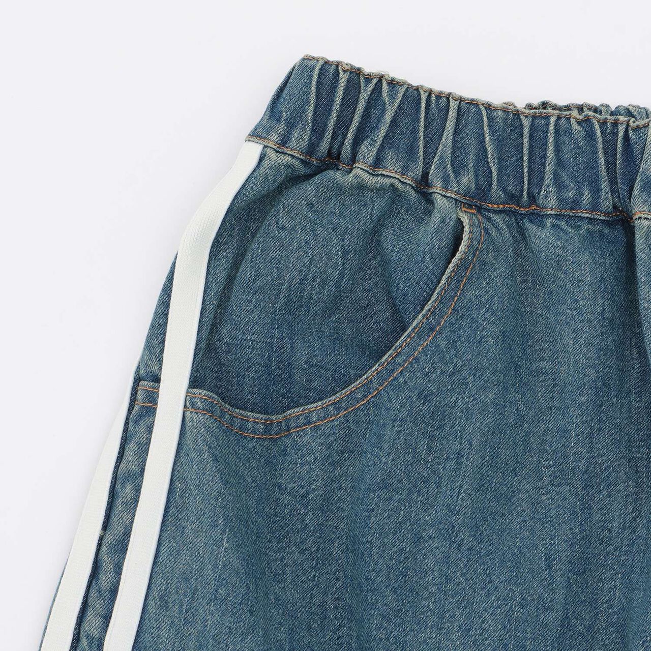 [GLSW.] Denim Line Cargo Pants,Deep blue, large image number 3