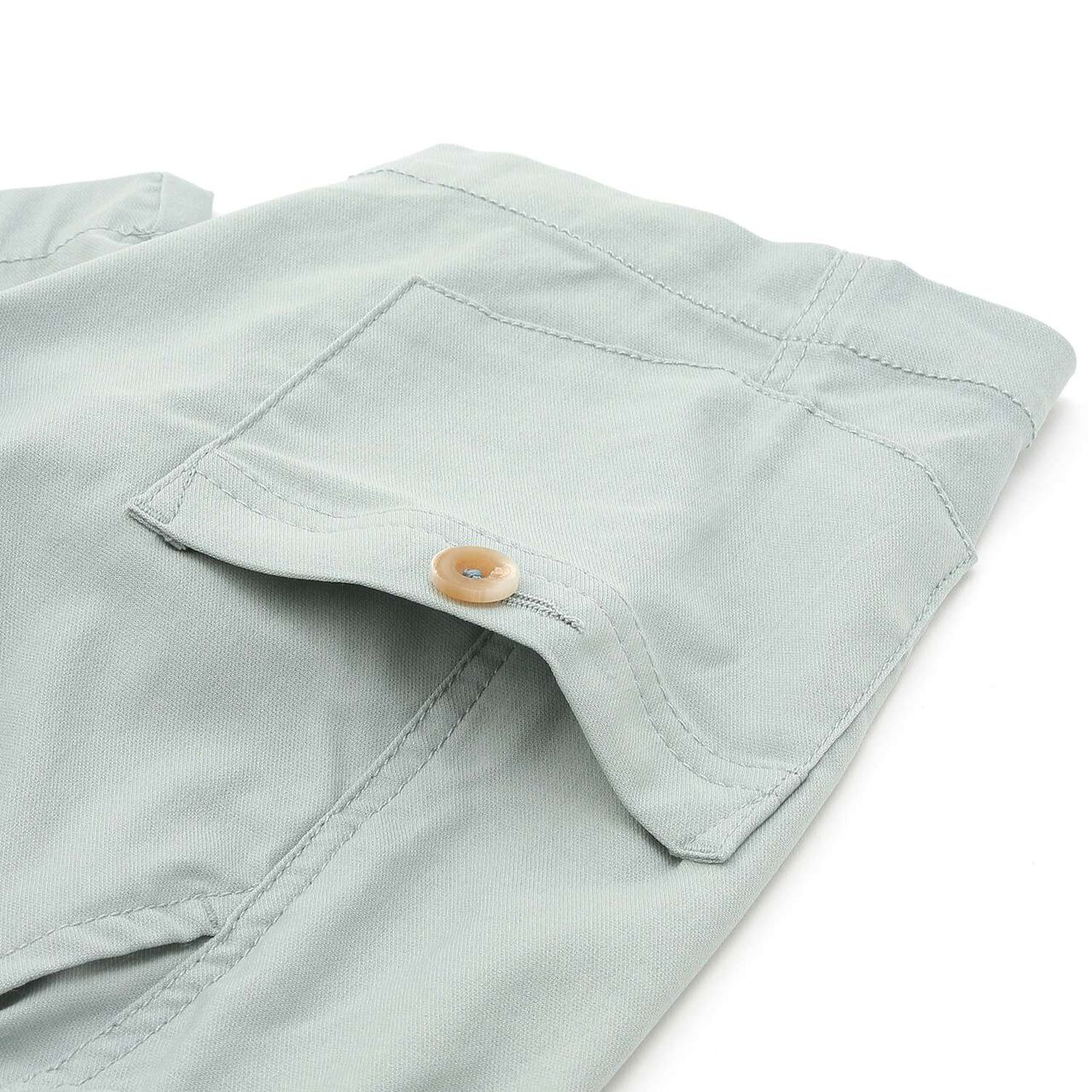 Stretch Twill Cargo Half Pants,Mustard, large image number 5