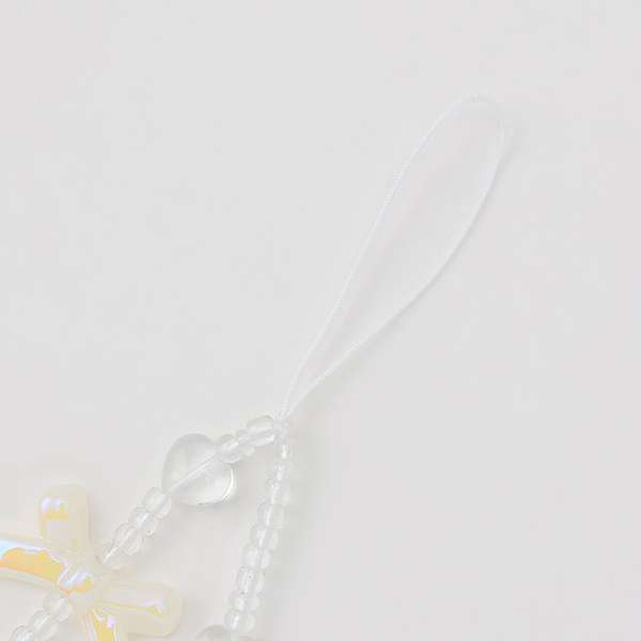 Heart Ribbon Charm,Pink, large image number 2